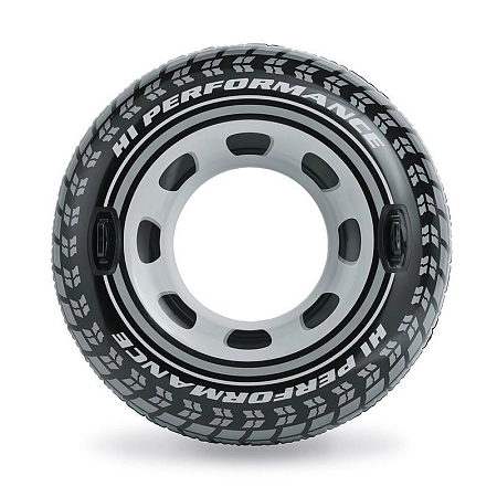 Nafukovací kruh pneumatika s úchyty - 114 cm