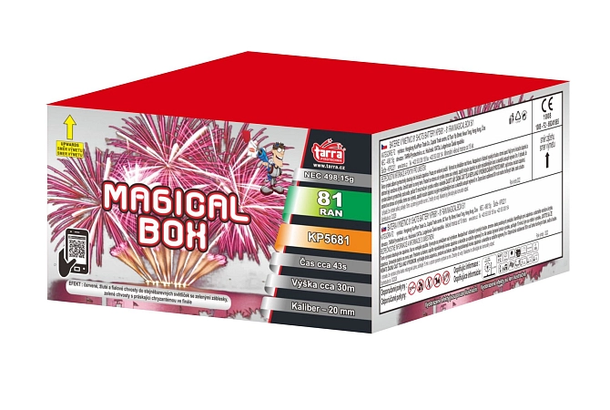 OHŇOSTROJ - BATERIE VÝMETNIC MAGICAL BOX  81 RAN 6x1