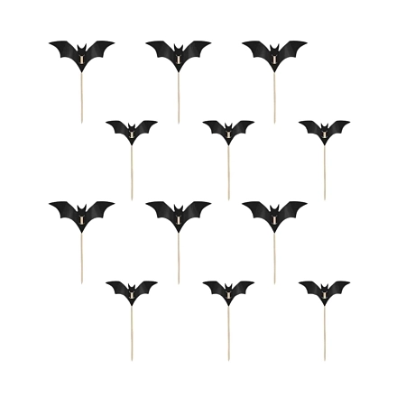 Zapichovátka do cupcaku netopýři - netopýr - Halloween - 12 ks