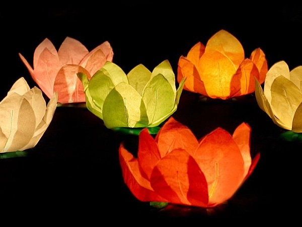 PLOVOUCÍ LAMPION ŠTĚSTÍ - PŘÁNÍ - Svatba / Valentýn - 1 ks