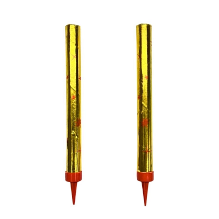 PÁRTY FONTÁNA na dort 15cm - 2 ks - zlatá 5/60/2