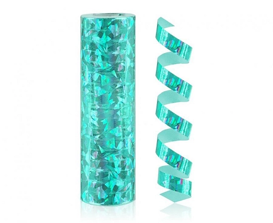 Serpentýna holografická tyrkysová - 400 cm - 1 ks