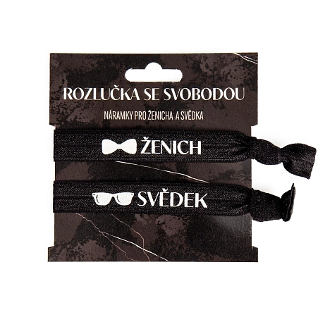 Náramky Ženich - Svědek -  Rozlučka se svobodou - 2 ks