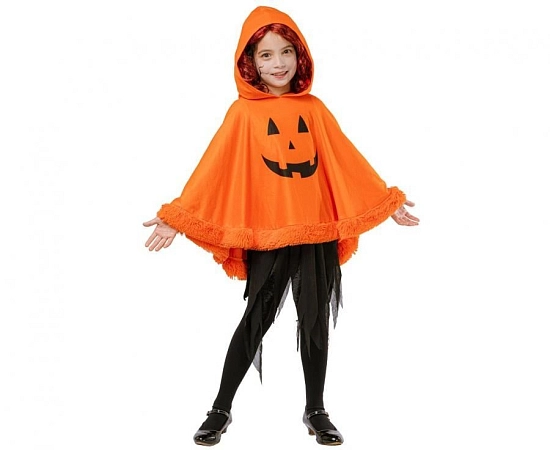 Dětský kostým Pončo dýně - pumpkin - Halloween