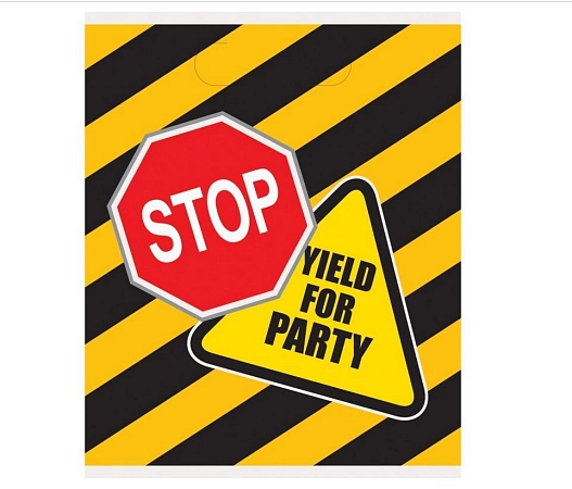 Dárkové tašky plastové - Stavba - staveniště - 8 ks