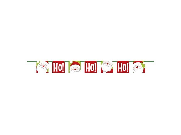 Girlanda HOHOHO banner - Vánoce - Santa Claus - 152 cm