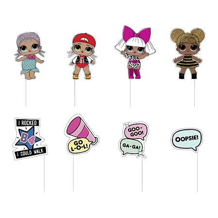 Foto doplňky - FOTO KOUTEK - LOL SURPRISE - 8 ks