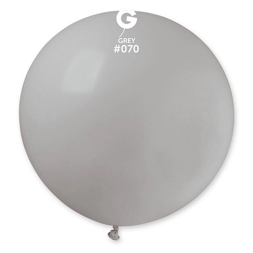 Balón latex 80 cm - Pastelový šedý 1 ks