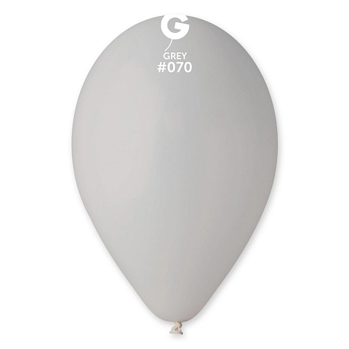 Balónky 100 ks ŠEDÉ 26 cm pastelové