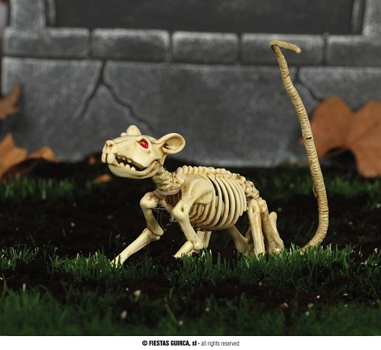 Dekorace kostra - KRYSA - Halloween - 20 cm