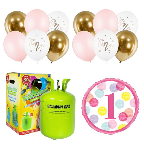 HELIUM SADA NA 1.NAROZENINY MALÁ OSLAVA HOLKA 200 L