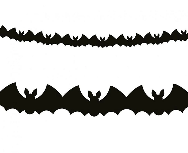 Girlanda Netopýři - černá - Halloween - 300 cm