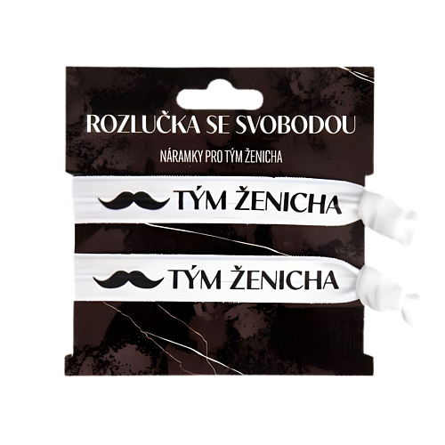 Náramky Tým ženicha -  Rozlučka se svobodou - 2 ks