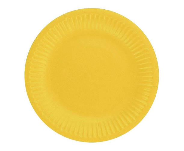 Talíře žluté 18 cm - 6 ks