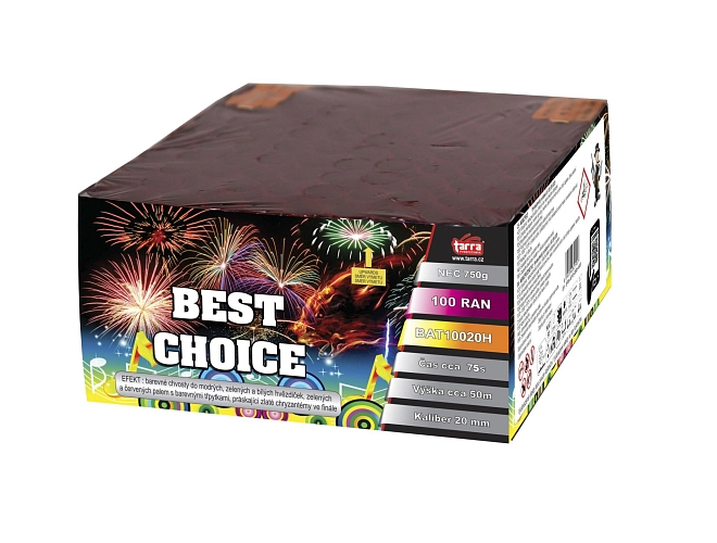 Ohňostroj - BATERIE VÝMETNIC BEST CHOICE 100 RAN 4/1