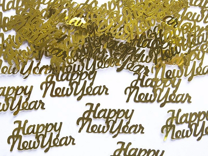 Konfety Silvestr - HAPPY NEW YEAR - 4x2cm - 3 g