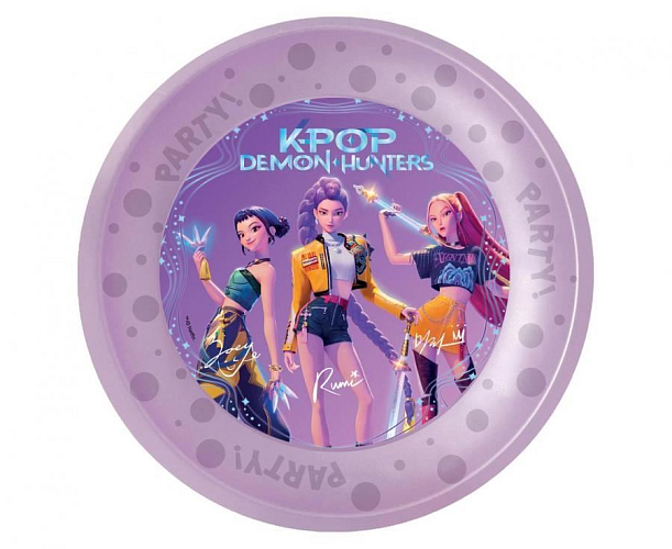 Plastový talíř K-POP DEMON HUNTERS - Lovci démonů - 21 cm - 1 ks