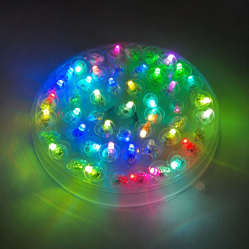 LED Světélka BAREVNÉ BLIKAJÍCÍ 50ks / BLISTR