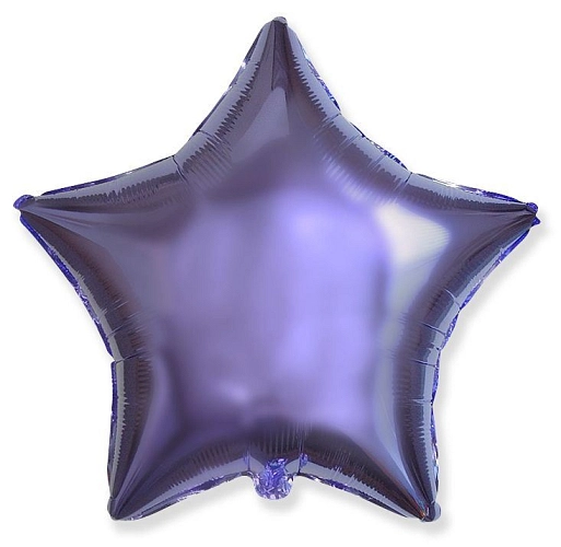 Balón foliový 45 cm  Hvězda LILA