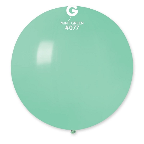 Balón latex 80 cm - Zelený mátový 1 ks