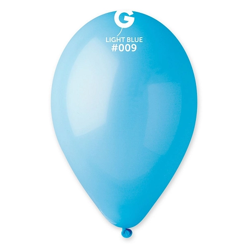 Balónky 100 ks SVĚTLE MODRÉ 26 cm pastelové