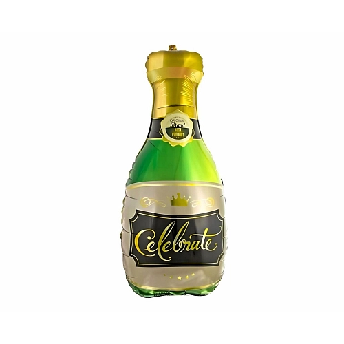 Balón foliový láhev šampaňské - Champagne - Silvestr/HAPPY NEW YEAR - 72 cm