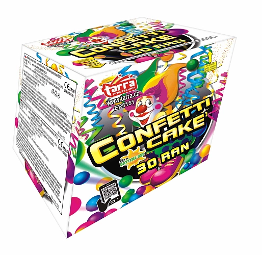 Konfetový ohňostroj - CONFETTI CAKE 30 RAN  12x1