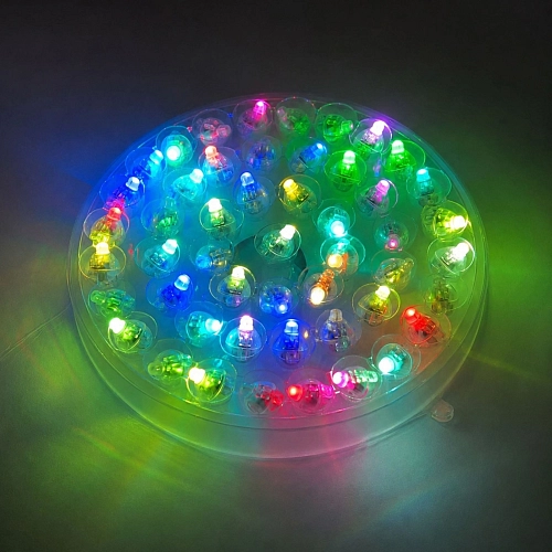 LED Světélka BAREVNÉ BLIKAJÍCÍ 50ks / BLISTR