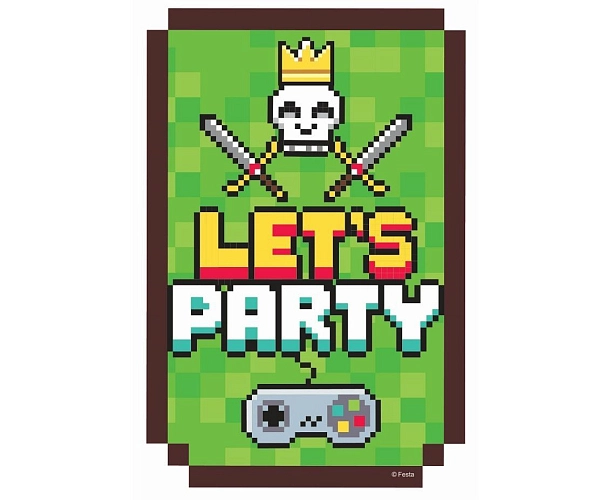 Pozvánky Pixel - Minecraft - 6ks