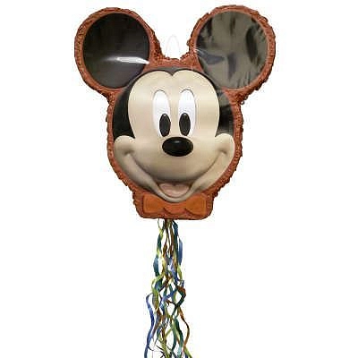 Piňata Myšák Mickey Mouse - 51x46,5x8 cm - tahací