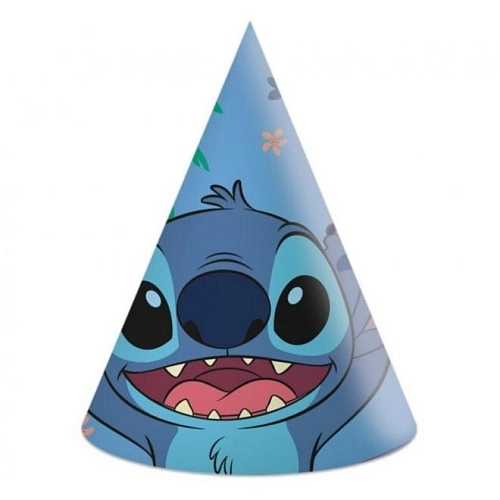 Papírové kloboučky Stitch a Angel - 6 ks