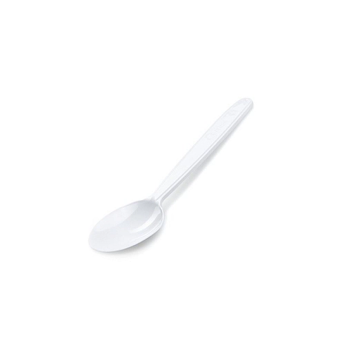Lžičky kávové bílé PP - opakovaně použitelné - 13 cm - 50 Ks