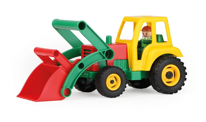 aktivní traktor se lžící
