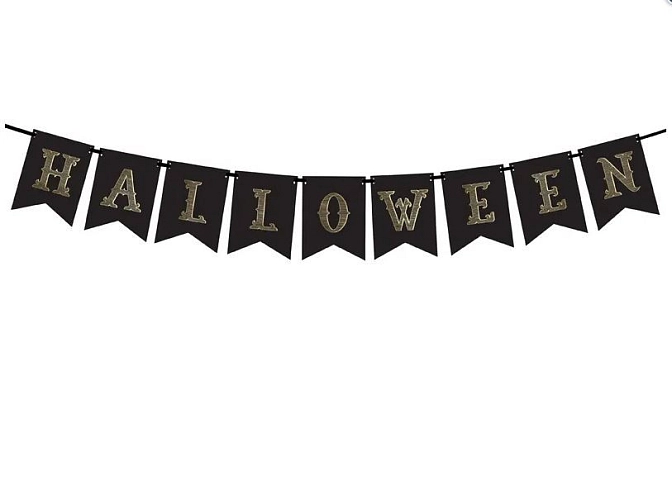 Girlanda Halloween černá - 20 x 175 cm