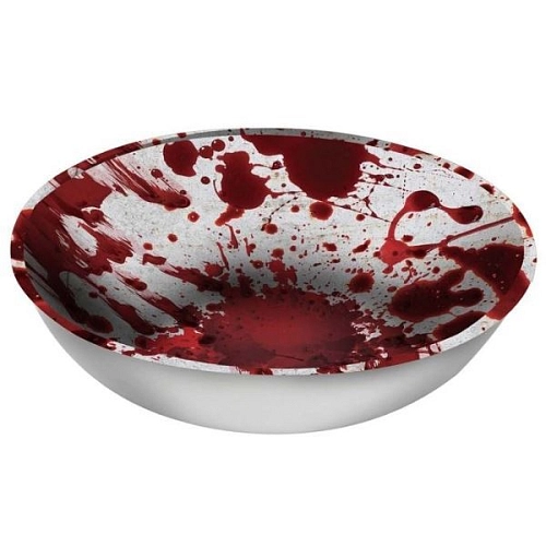 Plastová miska - mísa krvavé otisky - Krev - Halloween - 27 cm