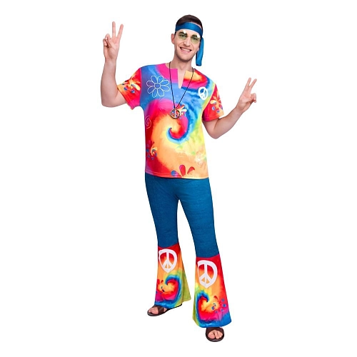 Pánský kostým Hippies - Hipisák - 60. léta - vel. M/L