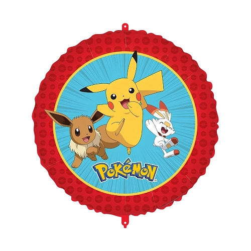 Fóliový balónek kulatý Pokémon - 46 cm