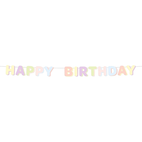 Papírová girlanda Happy Birthday - narozeniny - 180 cm