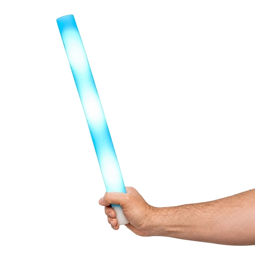 Párty LED pěnová tyč se světlem - modrá - 47 cm