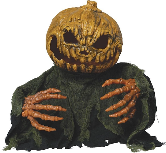 Dekorace dýně - pohyblivá se zvukem a světlem - Halloween