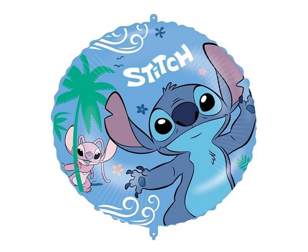 Balón fóliový Stitch a Angel - 46 cm