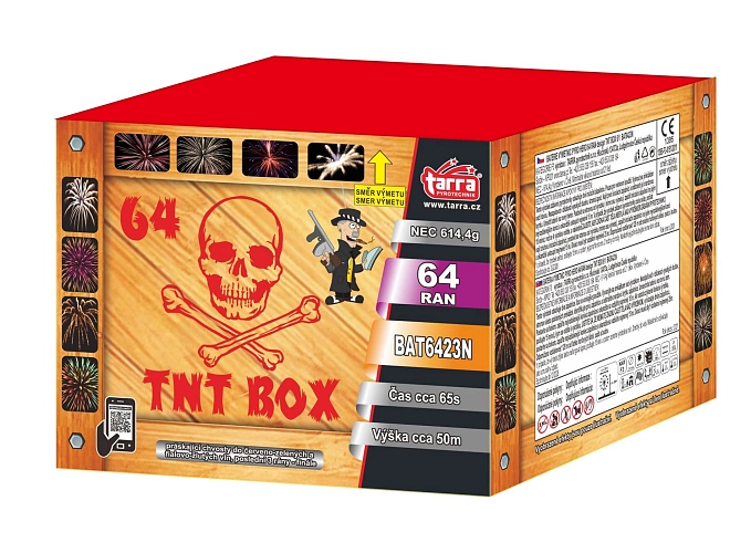 OHŇOSTROJ - BATERIE VÝMETNIC TNT BOX 64 RAN  6/1