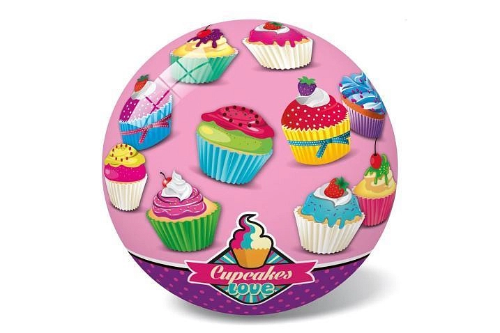 Míč - cupcakes - muffin - 23 cm - 1 ks