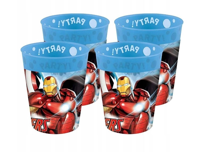 Plastové kelímky Avengers - 250 ml - 4 ks