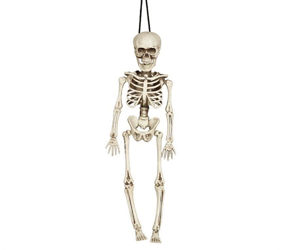 SKELETON - KOSTRA - kostlivec k zavěšení 40 cm- Halloween