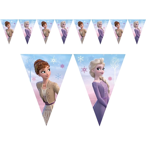 Girlanda vlajky Ledové Království - Frozen - 230 cm