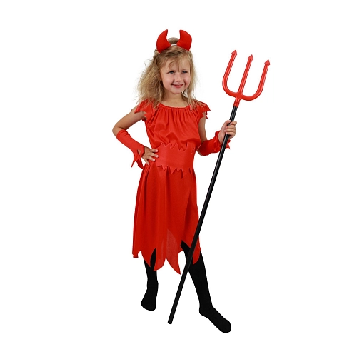 Dětský kostým Čertice - Vánoce - vel.(M) EKO