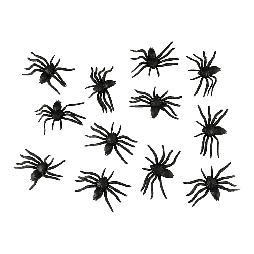 Dekorace pavouci - Halloween - 6 cm - 12 ks