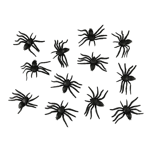 Dekorace pavouci - Halloween - 6 cm - 12 ks