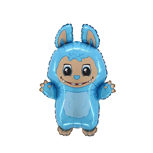 Balón foliový LABUBU modrý - 60 cm